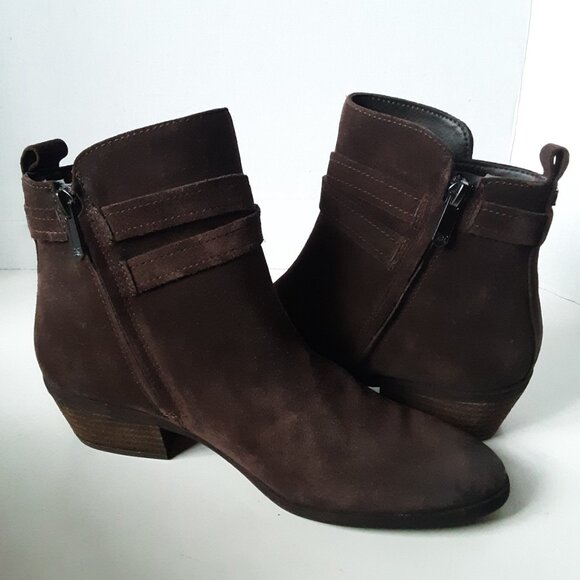 Sam Edelman Polina Women's Ankle Boot size 8M Brown Suede - Picture 10 of 15